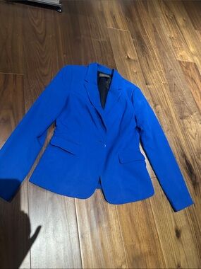Suzy Shier Royal Blue Single-Button Tailored Blazer